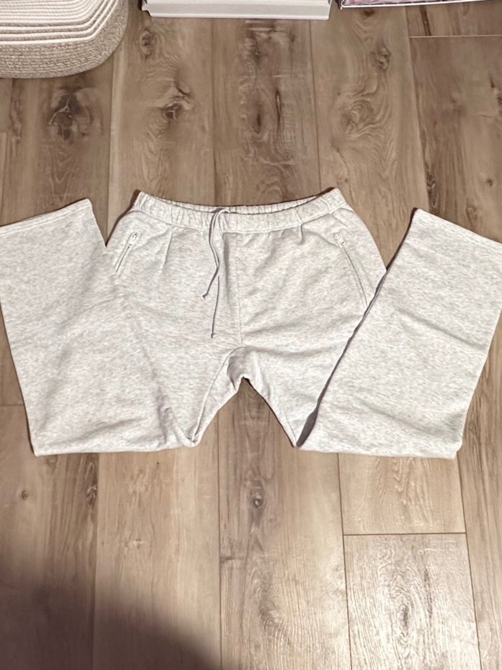 KHY Oversized Grey Straight Leg Sweatpants - NWOT